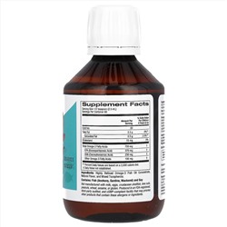 California Gold Nutrition, норвежский рыбий жир с омега-3 для детей, с натуральным лимонным вкусом, 200 мл (6,7 жидк. унции)