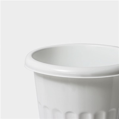 Ваза для цветов под срезку Альтернатива, 5 л, пластиковая, белая