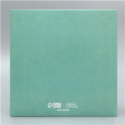 Коробка складная на 4 капкейка с окном «Новогодних чудес», 16×16×10 см