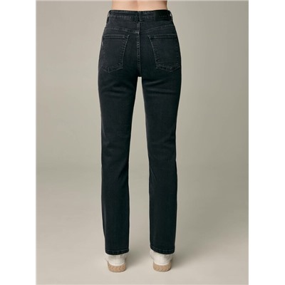 CONTE CON-595 Классические джинсы straight c карманом из экокожи