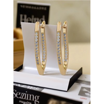 Серьги "Милесса с цирконами"