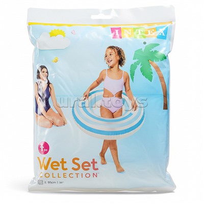 Круг для плавания d=91 см, от 9 лет, цвета МИКС, 59256NP INTEX