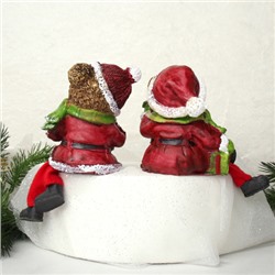 Фигурка Мишка 18 см висячие ножки / BEAR209-AB /уп 60/Новый год