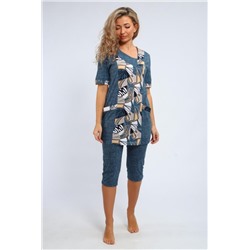 Костюм женский 347 (Серо-голубой)