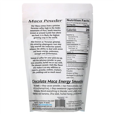 Foods Alive, Superfoods, Organic Maca Powder, 8 oz (227 g)