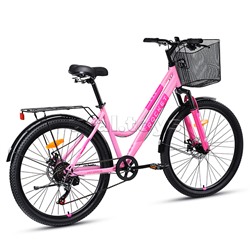 Велосипед 26" Rocket lady Steel 26, цвет розовый, размер 17"