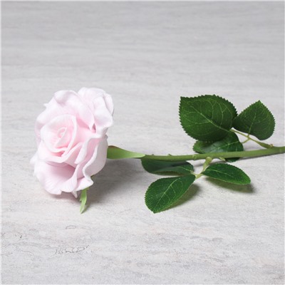 Цветок искусственный Роза 45 см розовая / J105-1 /уп 80/480/ латекс