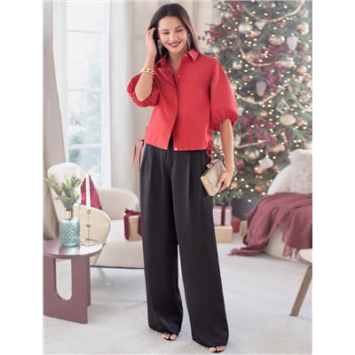 Блузка из легкого хлопкового поплина