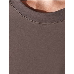 Нарядная футболка с принтом пайетками из премиального хлопка с эластаном