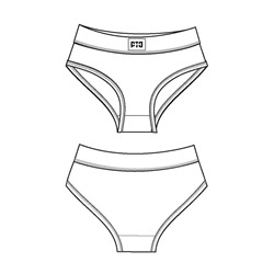 Трусы трикотажные для девочек, 2 шт в комплекте