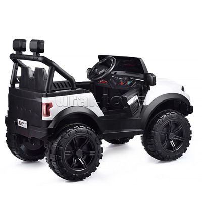 Электромобиль "Профи" на аккумуляторе, с р/у управлением, в коробке (белый)