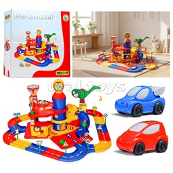 Паркинг 3-уровневый с дорогой и автомобилями (в коробке)