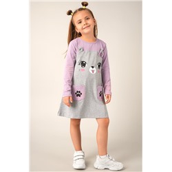 Хлопковое платье для девочки Happyfox