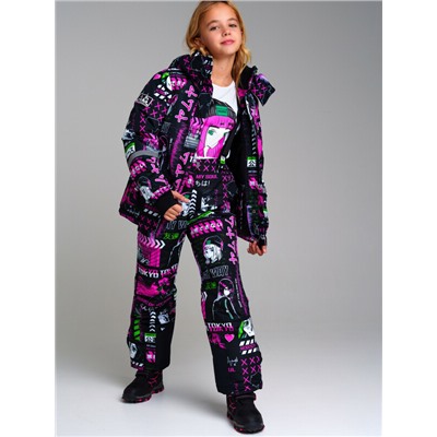Комплект текстильный с полиуретановым покрытием для девочек: куртка, брюки