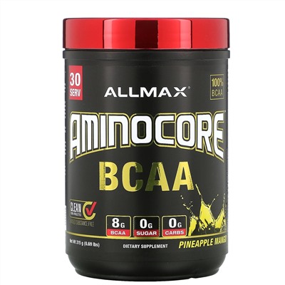 ALLMAX Nutrition, AMINOCORE BCAA, Pineapple Mango,  0.69 lbs (315 g)