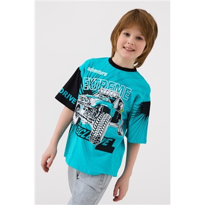 Фуфайка трикотажная для мальчиков (футболка) PLAYTODAY, 1239844