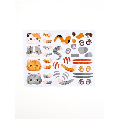 Набор для декорирования яиц на пасху «Котики», 14.5×15×2 см