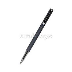 Ручка в футляре "Venezia Pragmatico" 1,0 мм, синяя (серый корпус, серая коробка)