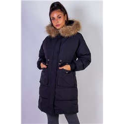 Куртка с капюшоном натуральный мех арт. 617 НАТАЛИ, 1071285