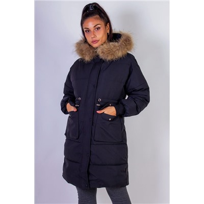 Куртка с капюшоном натуральный мех арт. 617 НАТАЛИ, 1071285
