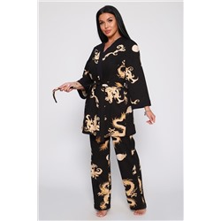 Пеньюар тройка Драконы 929