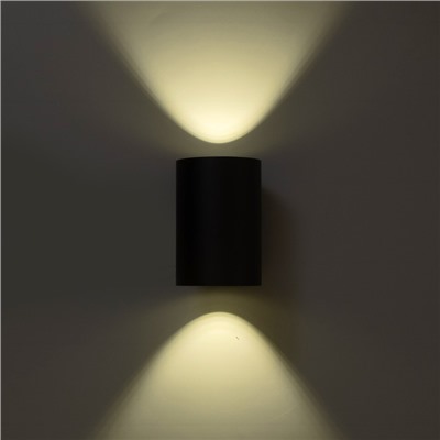 Бра BayerLux «Алпин», 1хLED, 2 Вт, 4000К, IP66, чёрный, 9×11×15 см