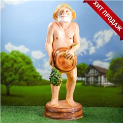 Садовая фигура из гипса «Банщик», 107×40×39 см