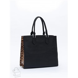 Сумка женская кожаная 2130Y apricot black Polina&Eiterou