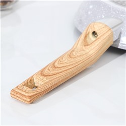 Сковорода Magistro Natural, d=20 см, кованый алюминий, ручка soft-touch, антипригарное покрытие, индукция, серая