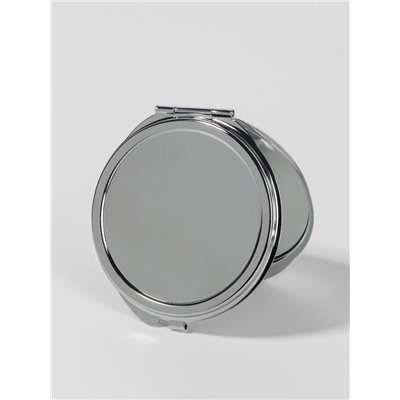 Зеркало складное, d=6 см, серебристое МИКС