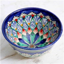 Пиала узбекская Риштанская Керамика «Узоры», 120 мл, d=9.5 см, МИКС