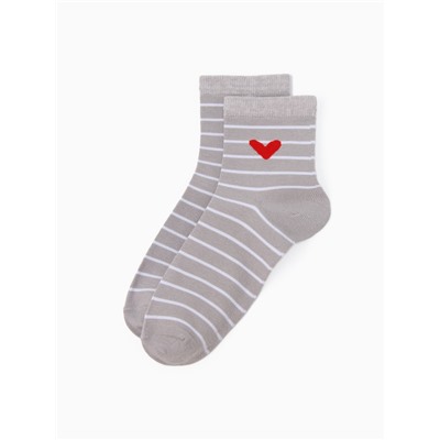 Носки женские KAFTAN Amour, набор 5 пар, размер 36-40 (23-25 см)