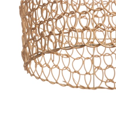 Светильник потолочный из ротанга «Сосуд», 1×120 Вт, Е27, 30×30×52 см