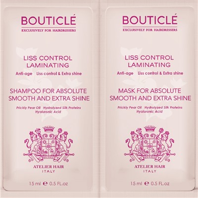 BOUTICLE LAMINATING Пробник шампунь ламинирующий/маска ламинирующая (15мл+15мл)