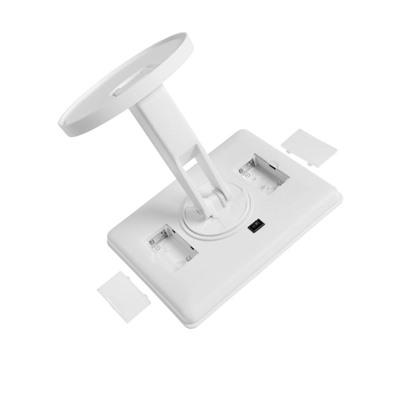 Зеркало KZ-06, подсветка, настольное, 26.5×16×12 см, 16 диодов, сенсорная кнопка, белое