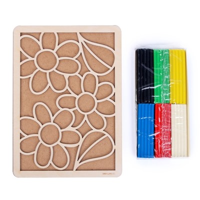 Пластилиновые картинки «Цветы» 148×210 мм