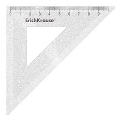 Треугольник  9 см х 45 градусов Glitter ассорти 55527 ErichKrause