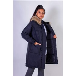 Куртка удлиненная с капюшоном натуральный мех арт. 619 НАТАЛИ, 1071294