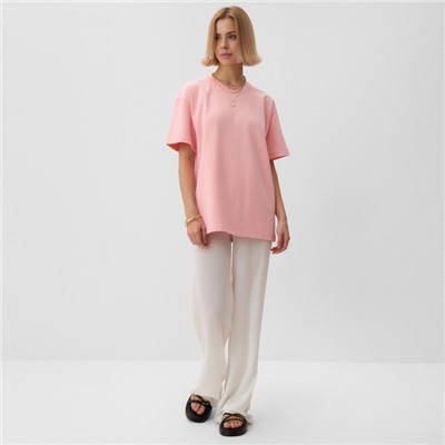 Футболка женская MINAKU, розовая, размер 42-44