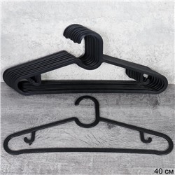 Вешалка для одежды 10 штук набор / DS-13 /уп 30/ черная