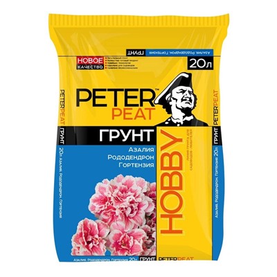 Грунт для Азалий, Рододендронов, Гортензий PETER PEAT, линия «Хобби», 20 л