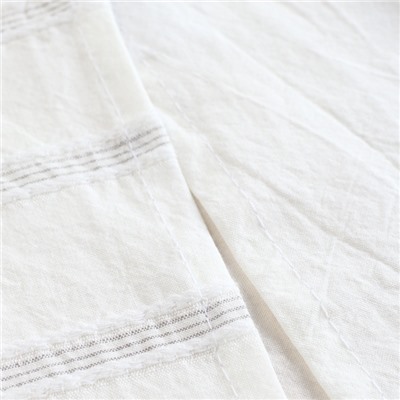 Постельное бельё 2-спальное SL Home Cotton lace, жаккард, белое