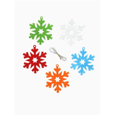Набор ёлочных украшений «Снежинки», арома, 5 шт., МИКС