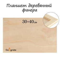Планшет деревянный 30×40×2 см, фанера