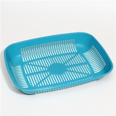 Туалет округлый с сеткой 33.5×25×6 см, голубой/розовый