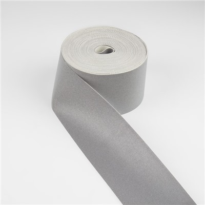 Лента огнеупорная, светоотражающая, 50 мм, 10±1 м, серая