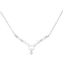 Колье, жемчуг , жемчуг swarovski, FYN-3328