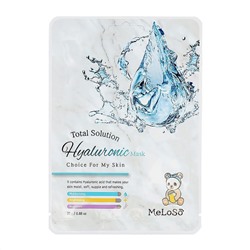 Dr.MeLoSo Тканевая маска для лица с гиалуроновой кислотой / Total Solution Hyaluronic Mask, 25 г