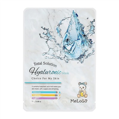 Dr.MeLoSo Тканевая маска для лица с гиалуроновой кислотой / Total Solution Hyaluronic Mask, 25 г