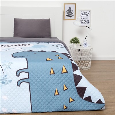 Покрывало 1.5-спальное «Этель» Dinoparty, 145×210 см, микрофибра